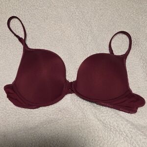 Victoria's Secret Burgundy Push Up Bra